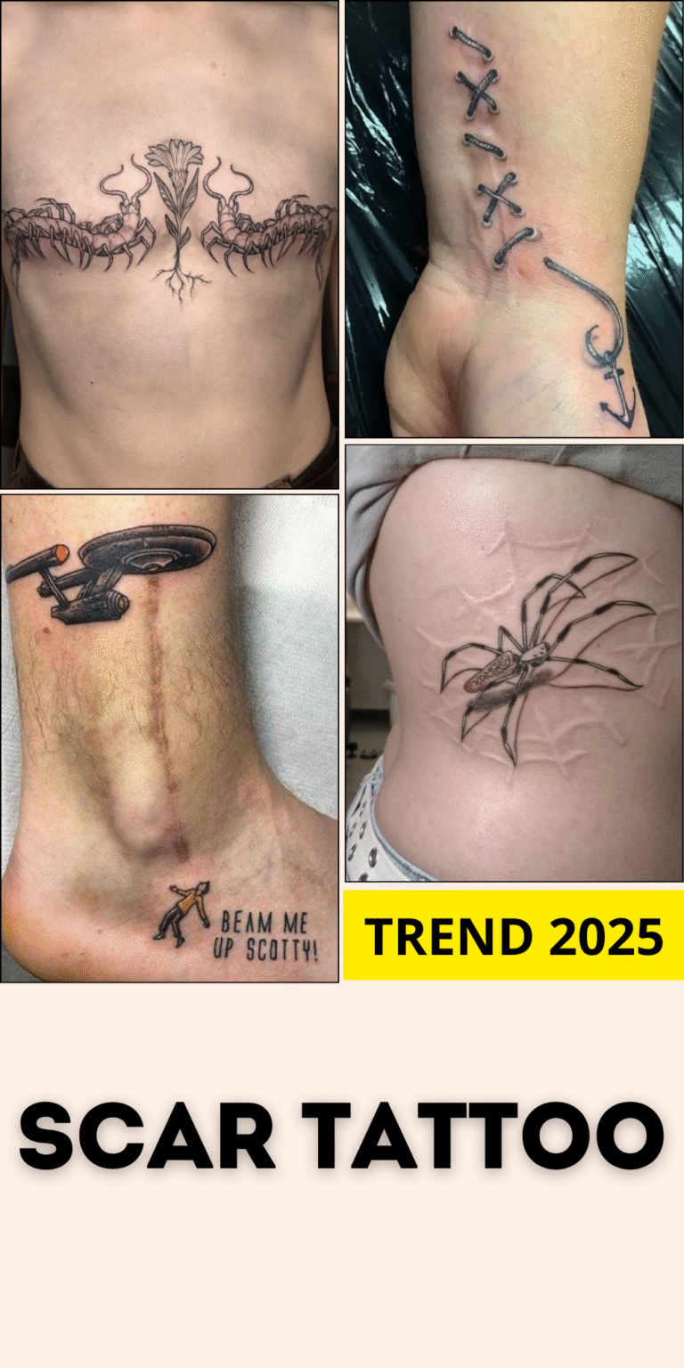 30 Scar Tattoo Ideas 2025 for Women and Men Cover Up Surgical Scars After Mastectomy