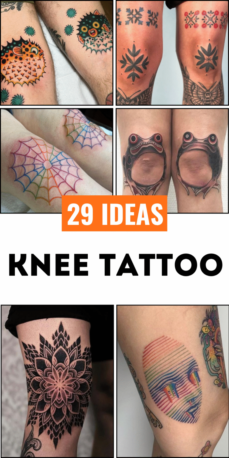 29 Unique Knee Tattoo Ideas 2025: Traditional, Japanese, Gothic, Flower, Skull on Moth, Symmetrical Designs