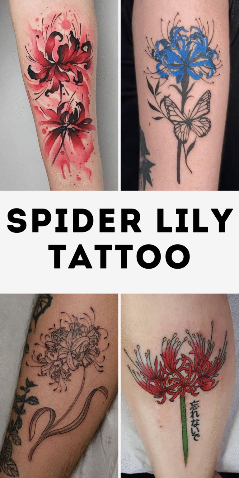 Spider Lily Tattoo 30 Ideas 2025 with Traditional Japanese Design, Arm Sleeve, Abstract Meaning